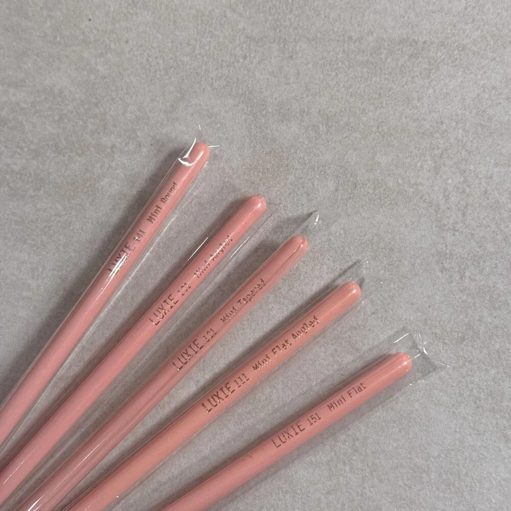 Luxie Premium Synthetic Eye Brush Set Mini Travel Brushes New